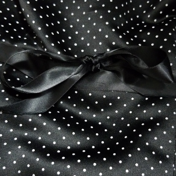 Vintage 90s Polka Dot Halter Dress Pinup Retro - Picture 5 of 7